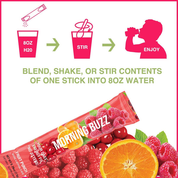 Morning Buzz Stick Pack - Fruit Punch