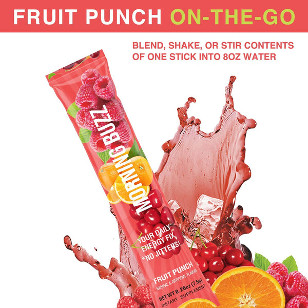 Morning Buzz Stick Pack - Fruit Punch