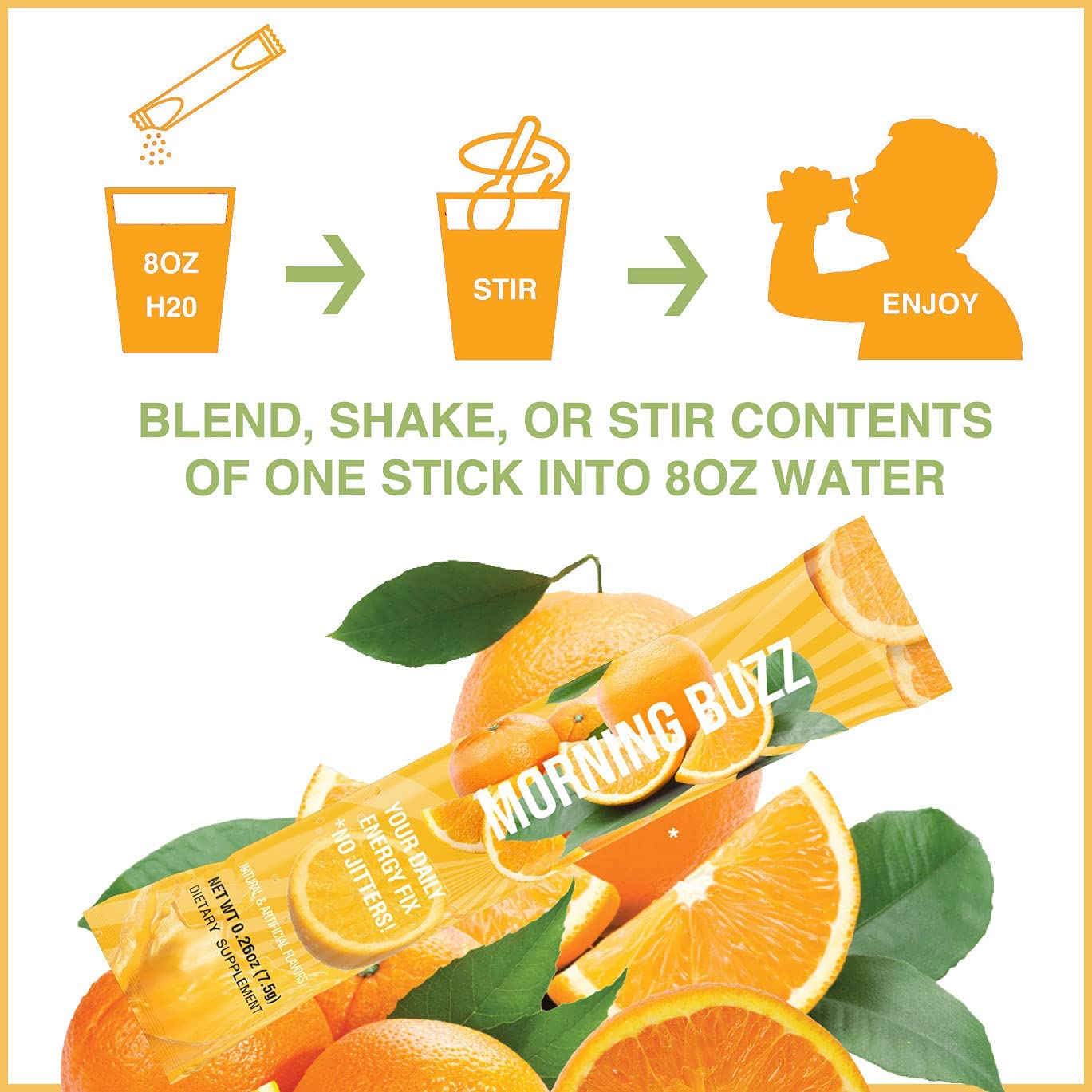 Morning Buzz Stick Pack - Orange Burst